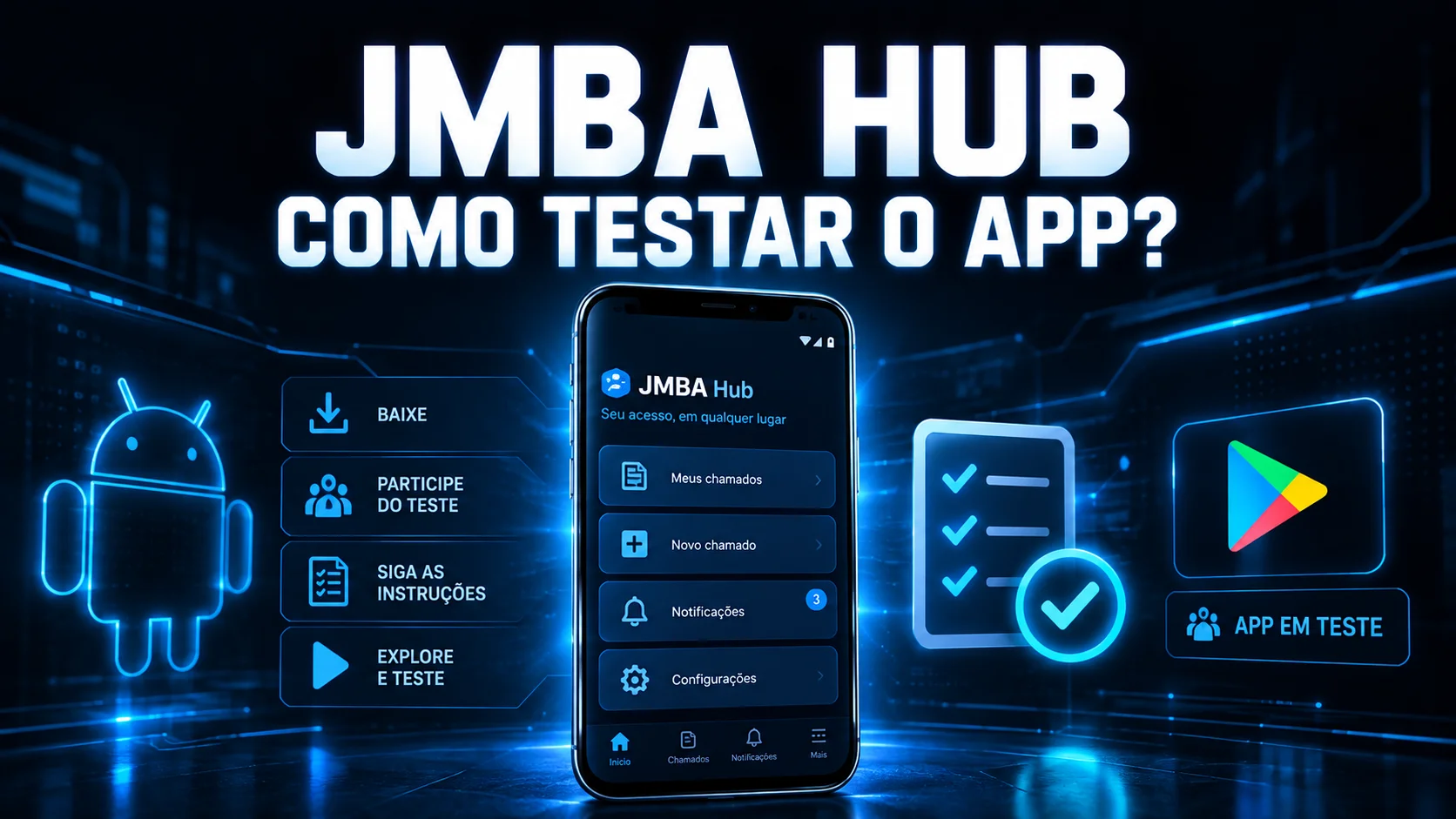 JMBA Hub: como testar o app?