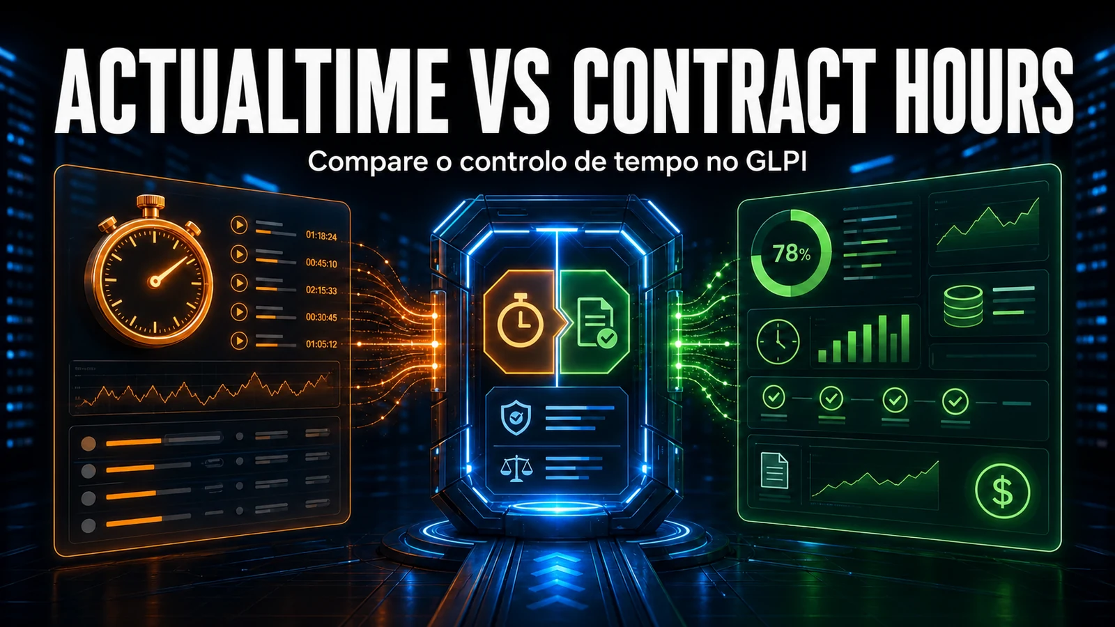 ActualTime vs Contract Hours: Controlo de Tempo no GLPI