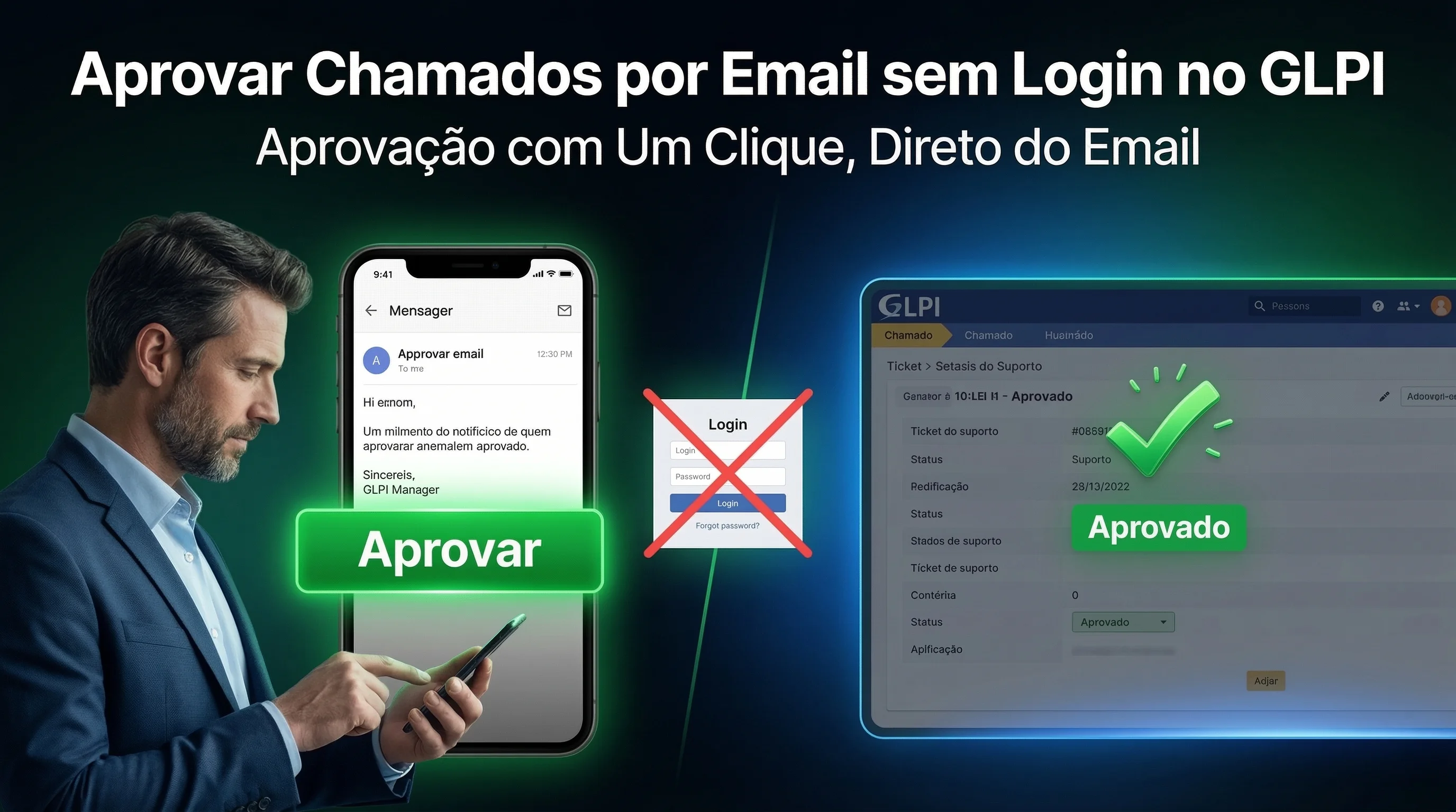 Aprobar tickets por email sin iniciar sesión en GLPI