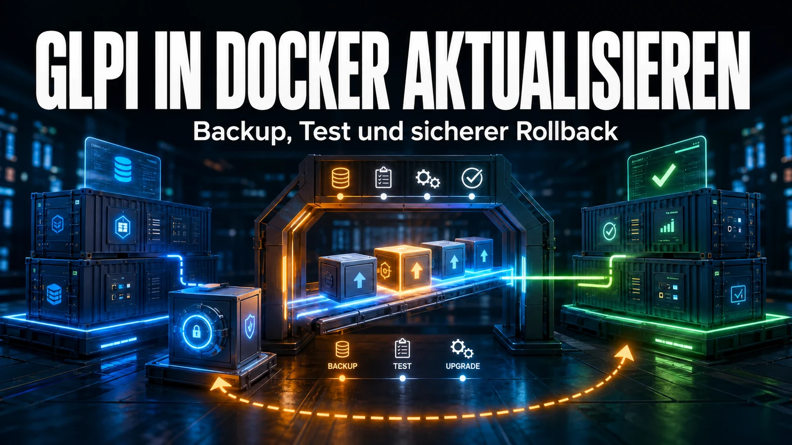 GLPI in Docker zwischen Versionen aktualisieren