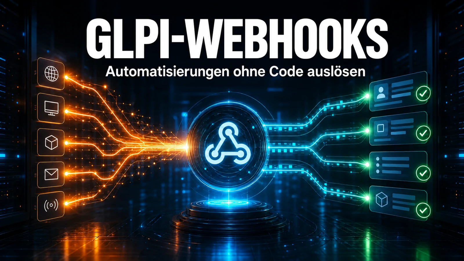 Automatisierungs-Engine mit Webhooks für GLPI