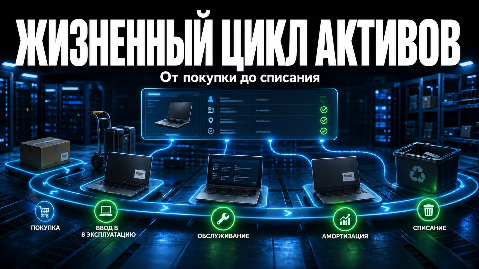 Жизненный цикл активов в GLPI: от закупки до списания