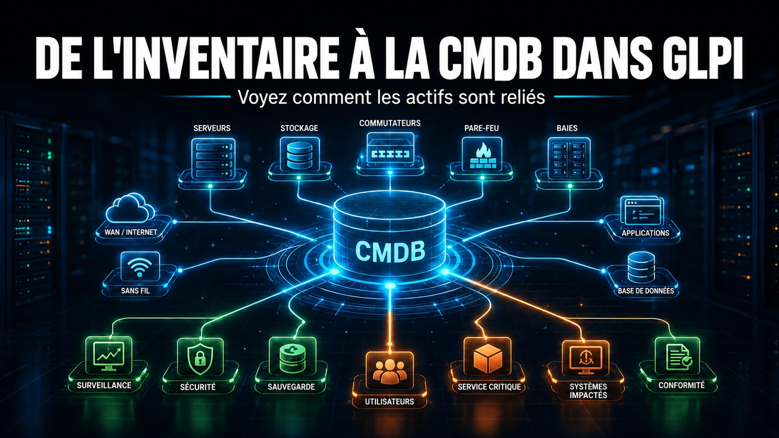 De l'inventaire à la CMDB dans GLPI : les relations entre actifs
