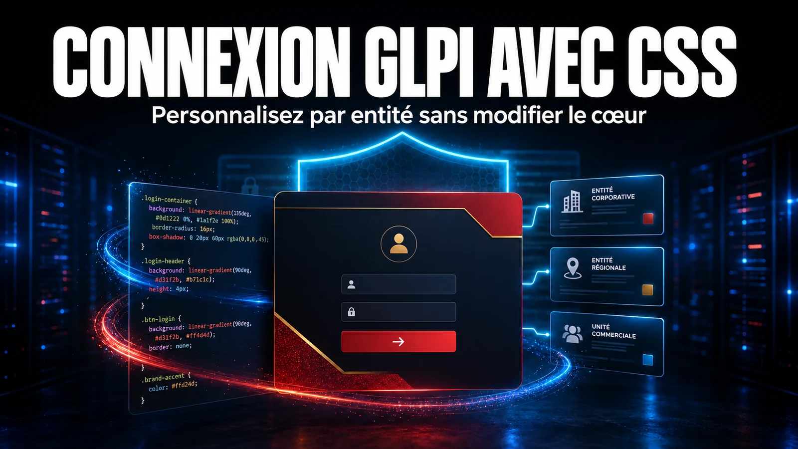Comment configurer l'écran de connexion GLPI avec du CSS par entité