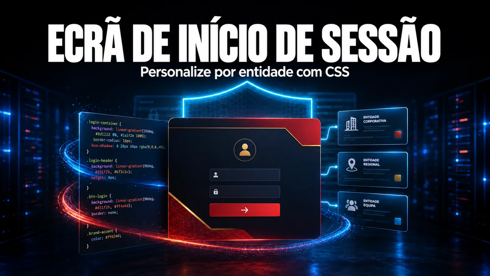 Como configurar o ecrã de login do GLPI com CSS por entidade