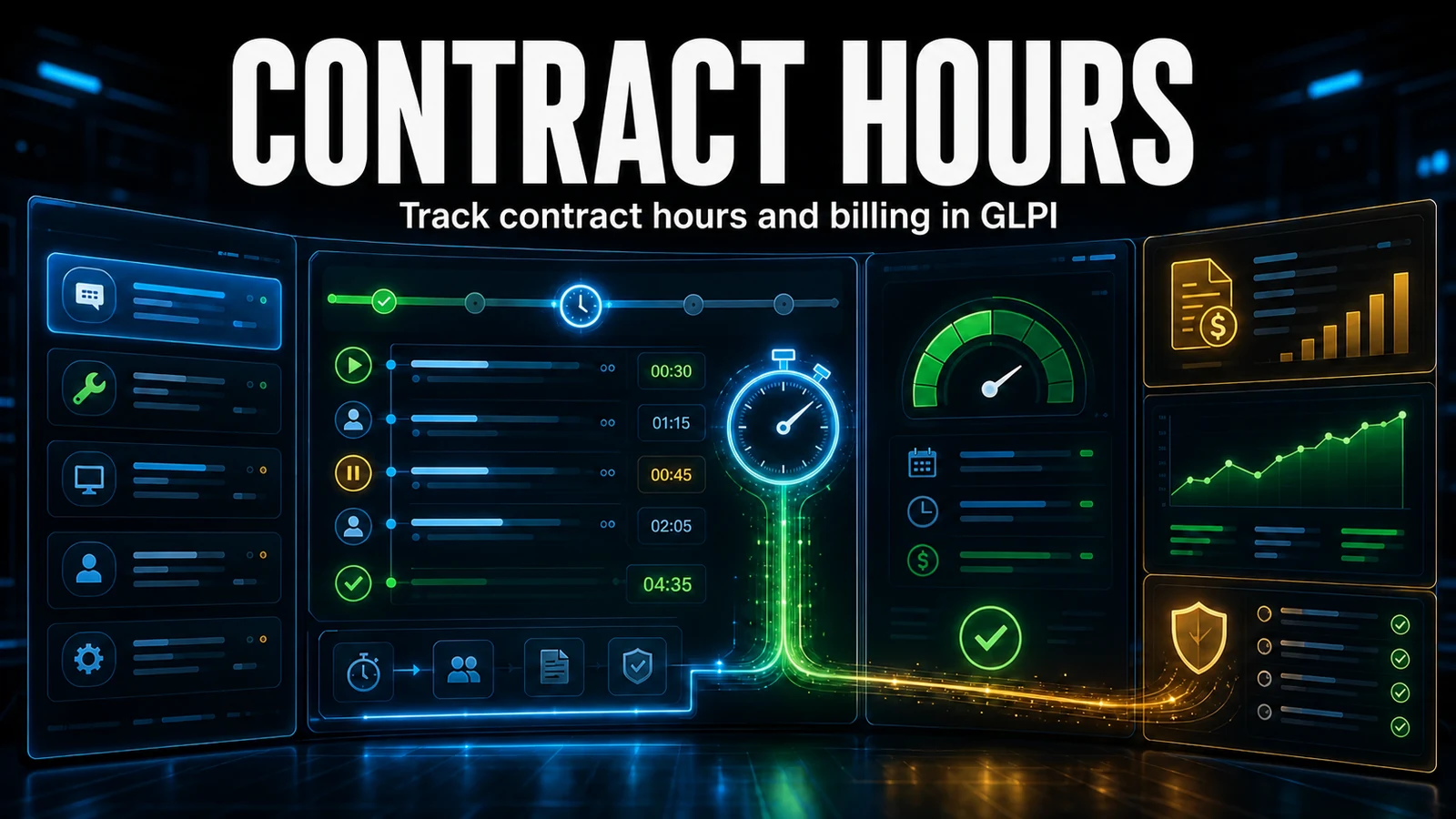 Contract-based hour tracking in GLPI with Contract Hours