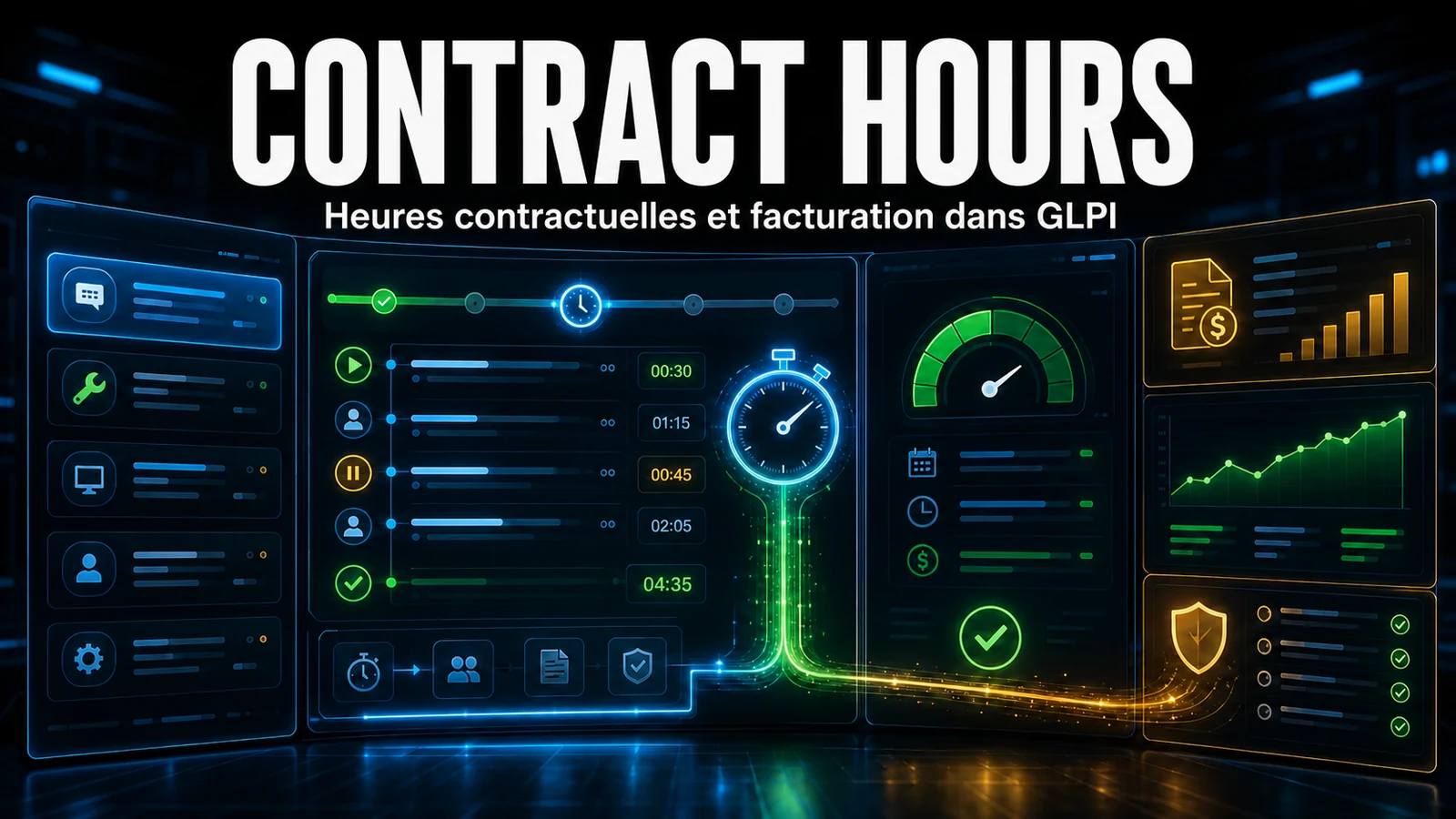 Suivi des heures par contrat dans GLPI avec Contract Hours