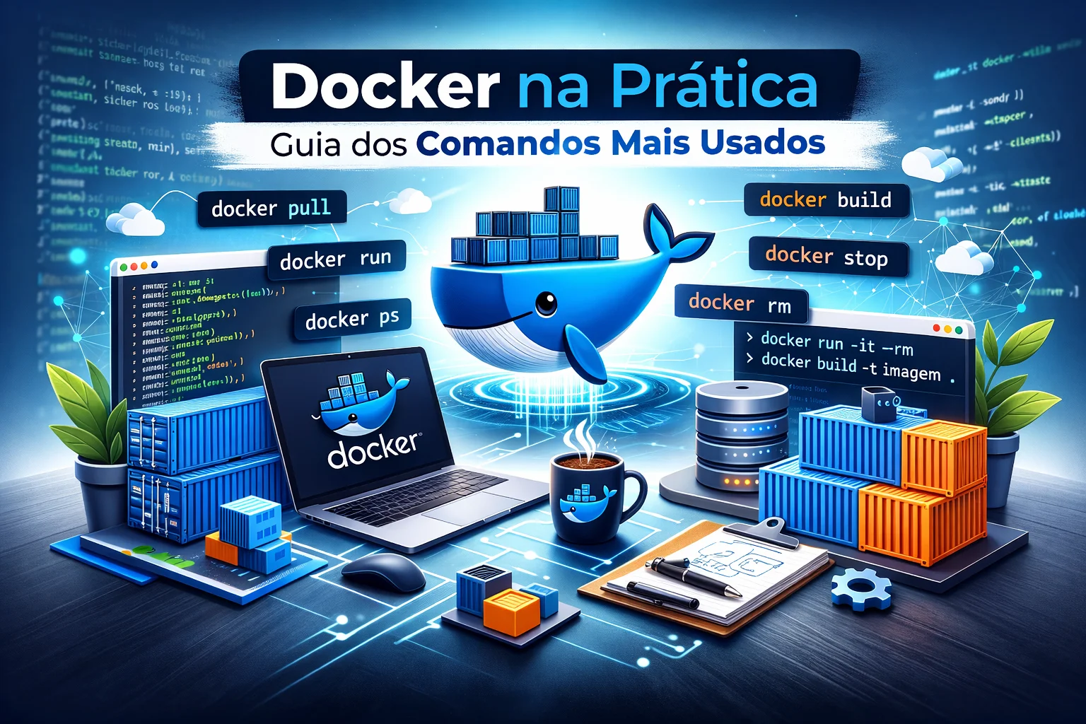 Docker: guia melhores práticas e comandos mais usados