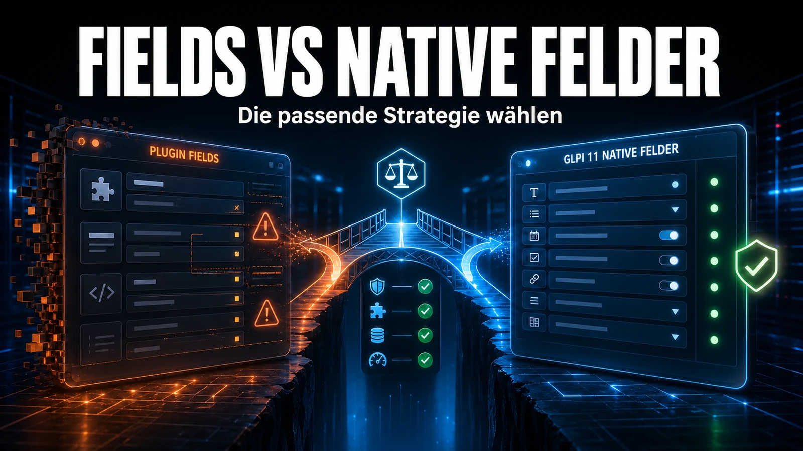 Plugin Fields vs. native Felder in GLPI 11