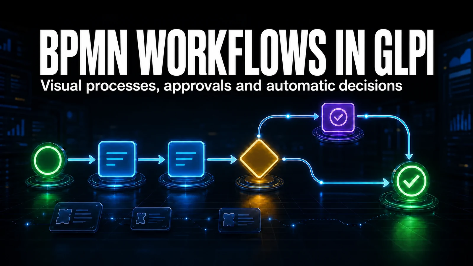 BPMN workflows in GLPI tickets with the Workflow module