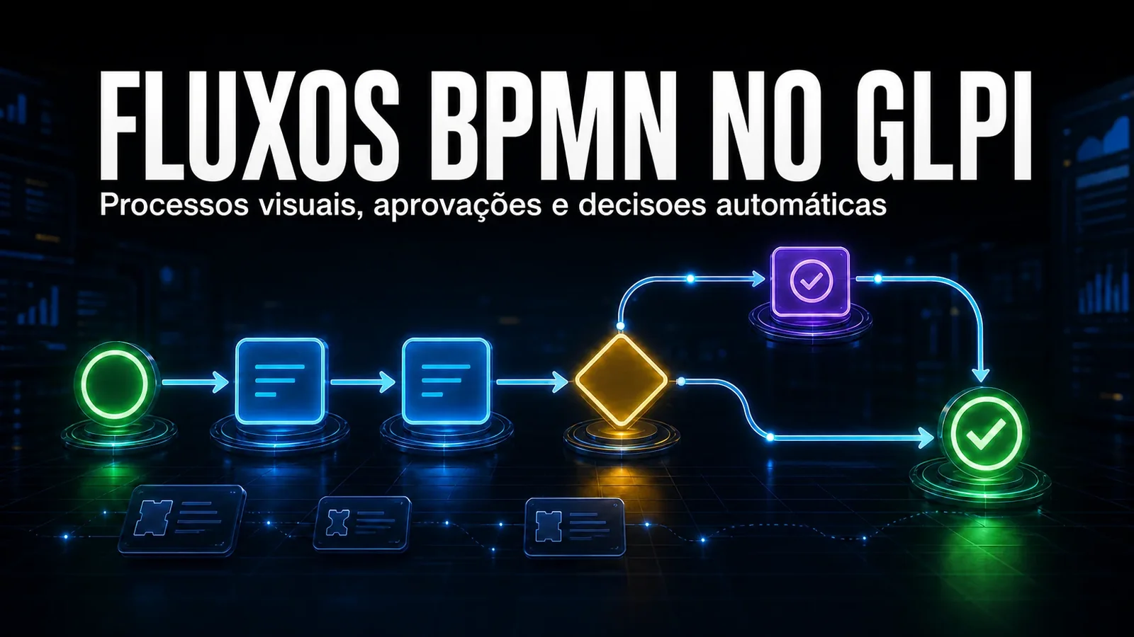 Fluxos de trabalho BPMN nos chamados do GLPI com o Workflow