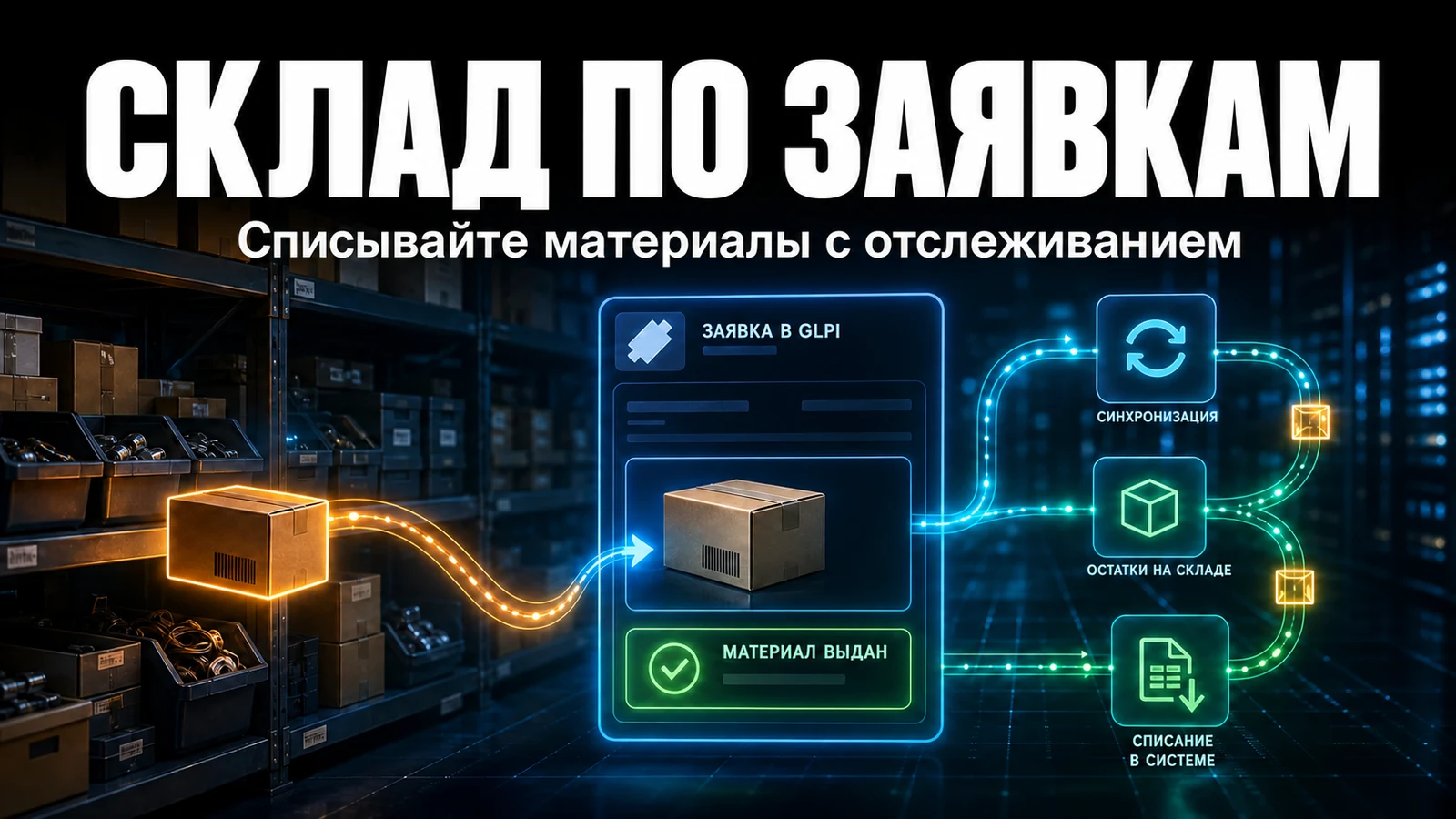 Управление складом через заявки в GLPI