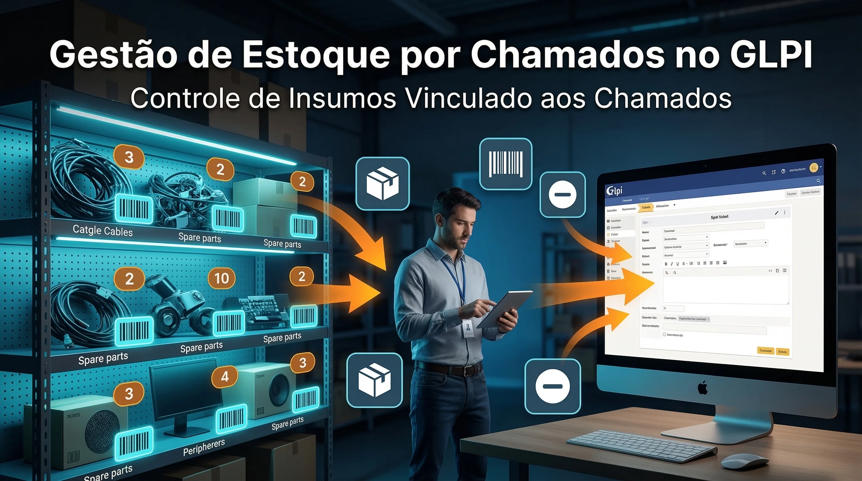 Gestione stock per ticket in GLPI