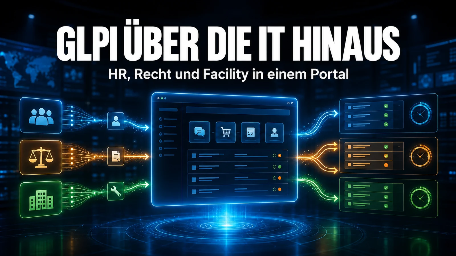 GLPI über die IT hinaus: Service für Personalwesen, Rechtsabteilung und Facility Management
