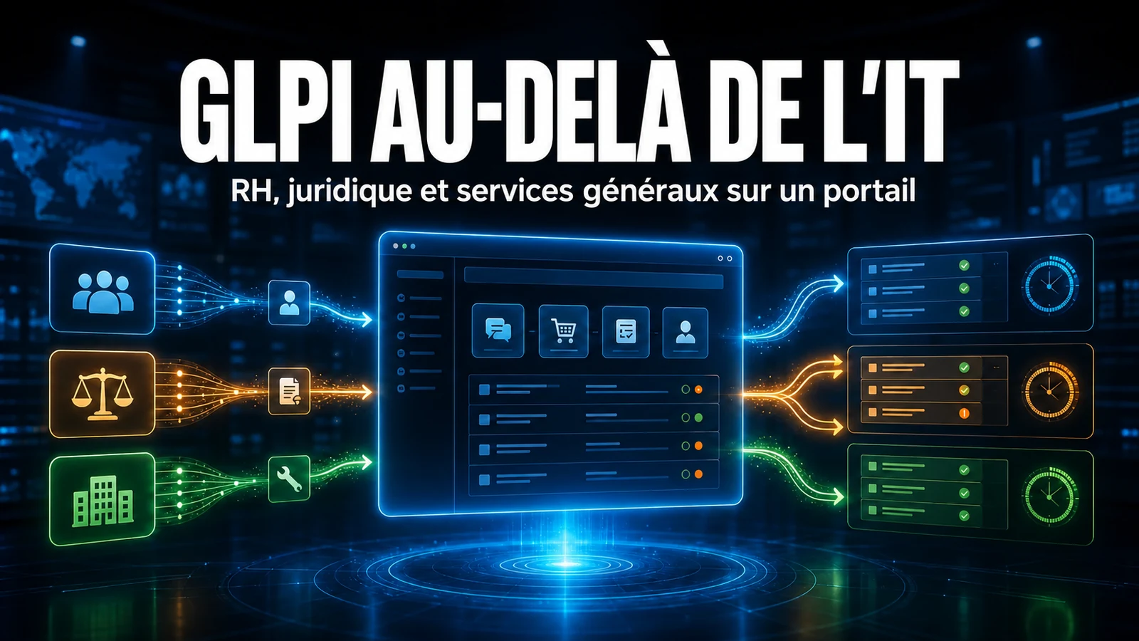 GLPI au-delà de l'informatique : support pour les RH, le juridique et les services généraux