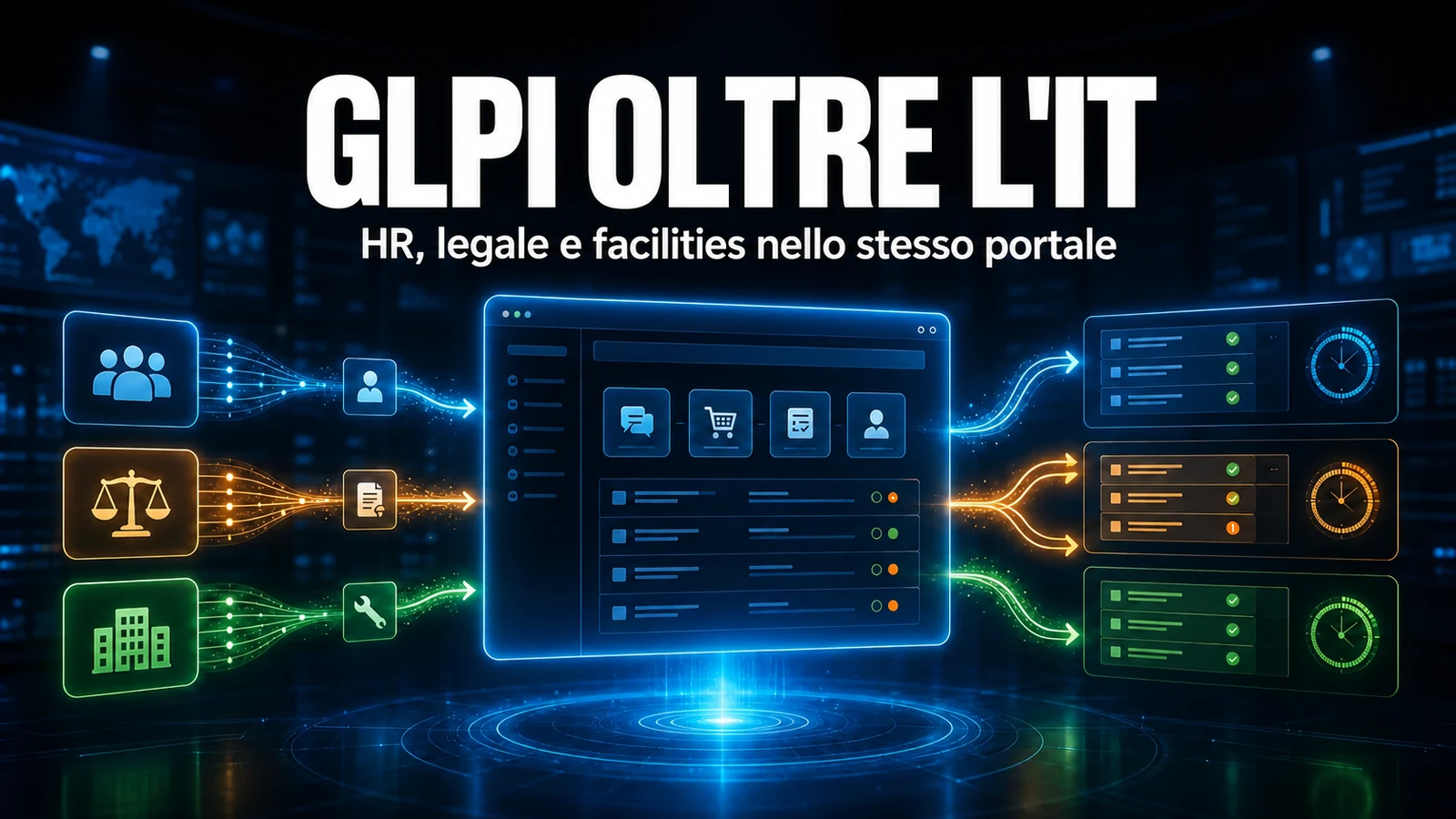 GLPI oltre l'IT: assistenza per HR, Ufficio Legale e Facilities