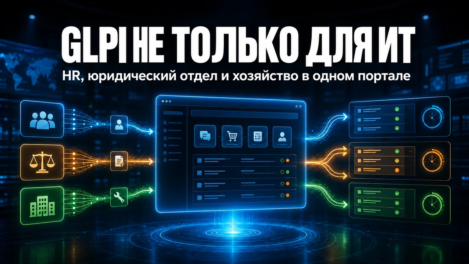GLPI за пределами ИТ: обслуживание для HR, юристов и АХО