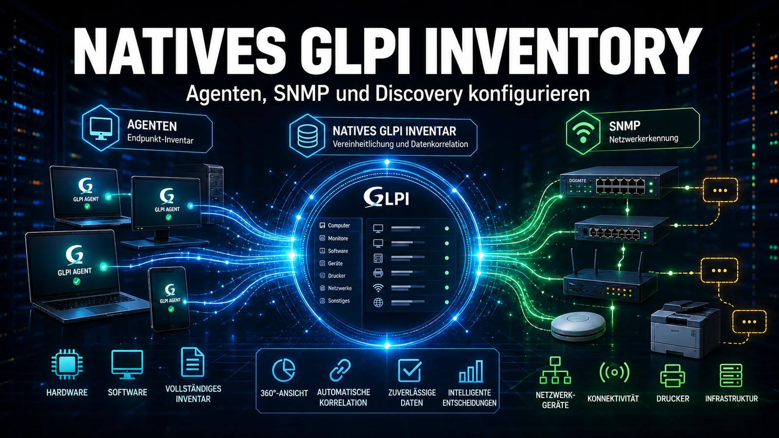 Natives GLPI-Inventar: der vollständige Konfigurationsleitfaden
