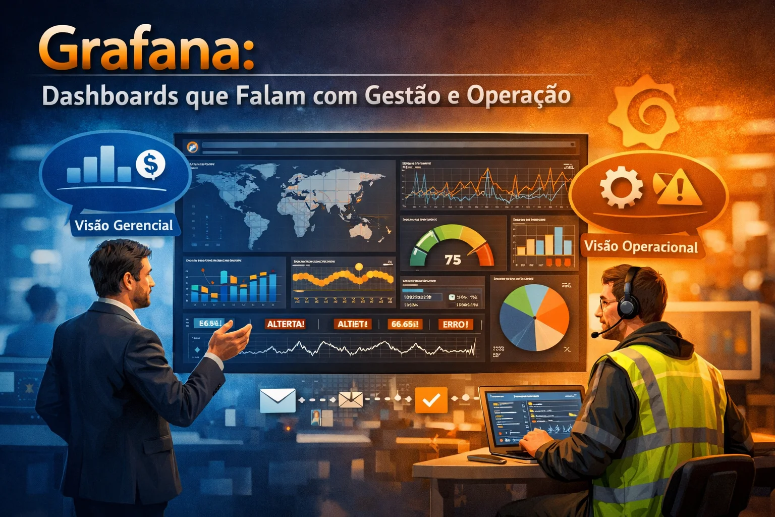 Grafana: dashboards que falam com gestão e operação