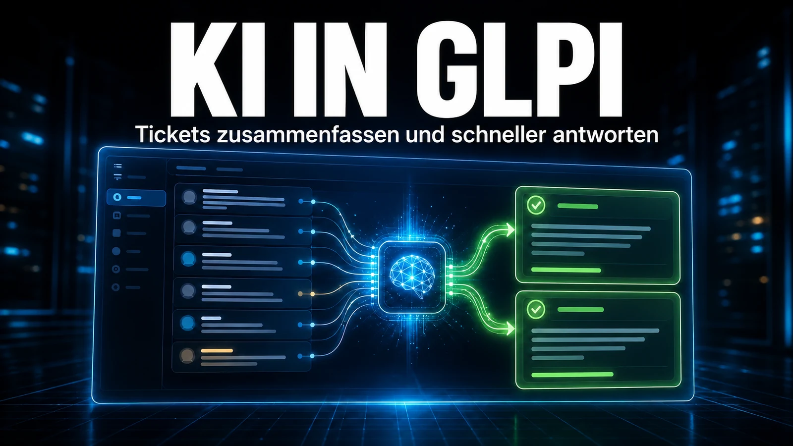KI in GLPI: Tickets zusammenfassen, beantworten und die Wissensdatenbank füllen