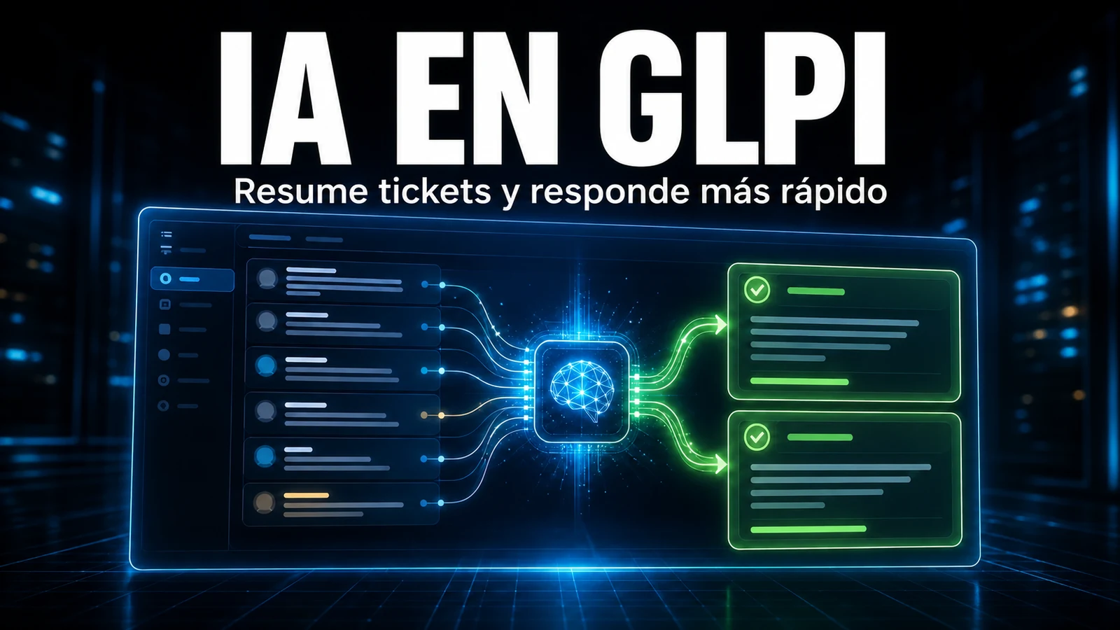 IA en GLPI: resumir y responder tickets y alimentar la base de conocimiento