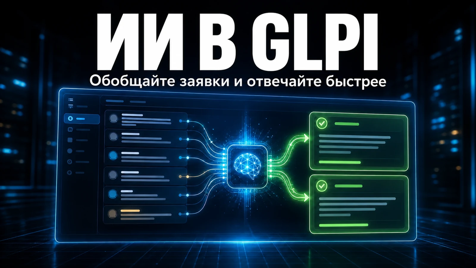 ИИ в GLPI: резюме заявок, ответы на них и пополнение базы знаний