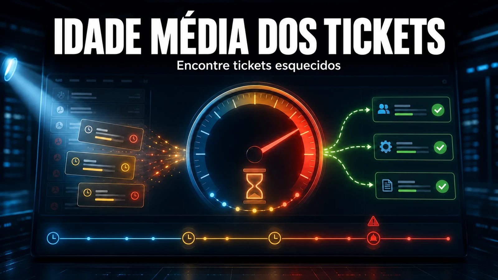 Idade média dos pedidos: o indicador que ninguém mede no GLPI
