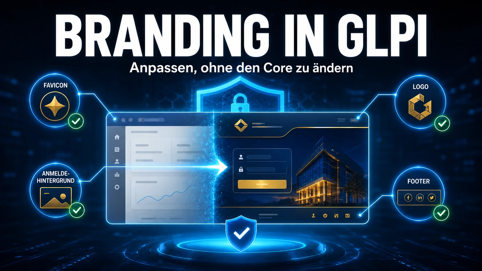 GLPI-Corporate-Design anpassen mit dem Modul Branding