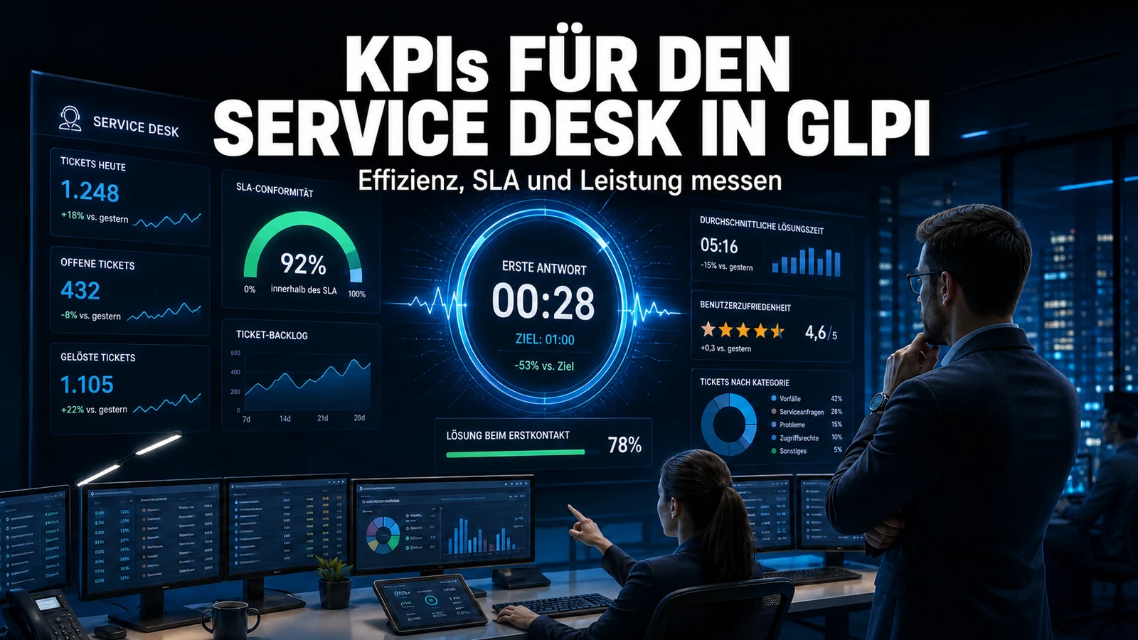 KPIs und Kennzahlen für den Service Desk im GLPI