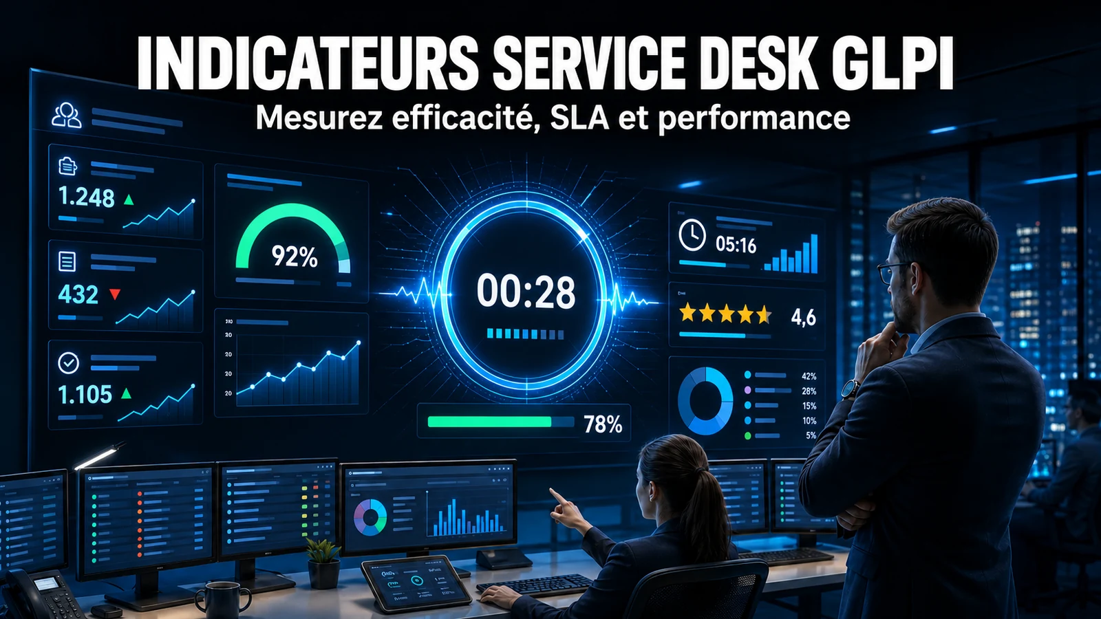 KPI et indicateurs pour le Service Desk dans GLPI