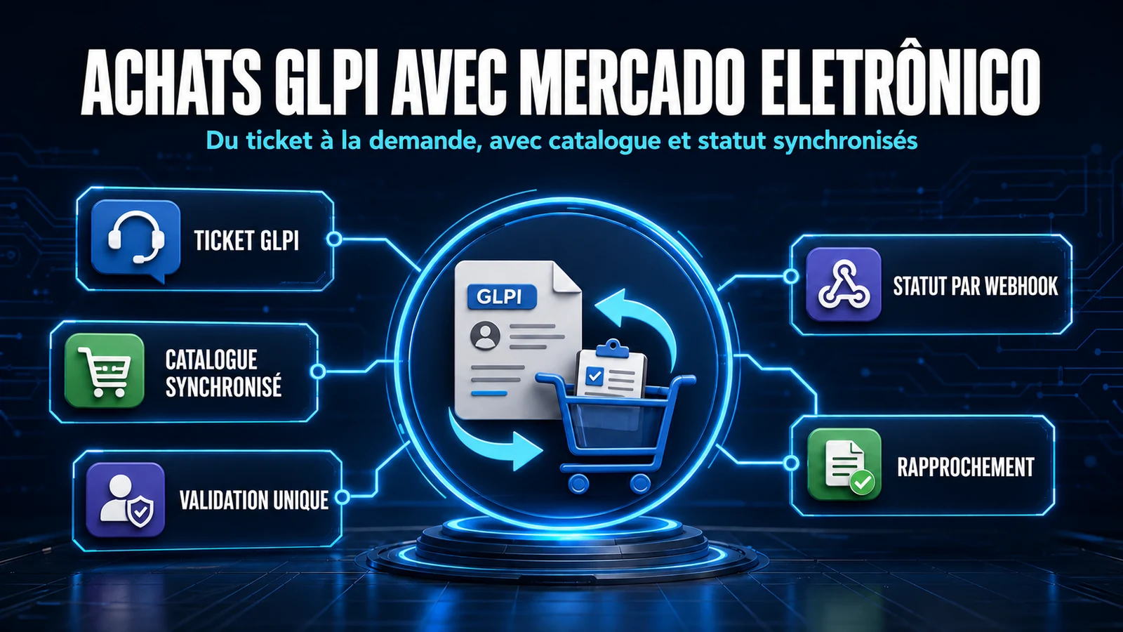 Mercado Eletronico dans GLPI : des demandes d'achat directement depuis le ticket