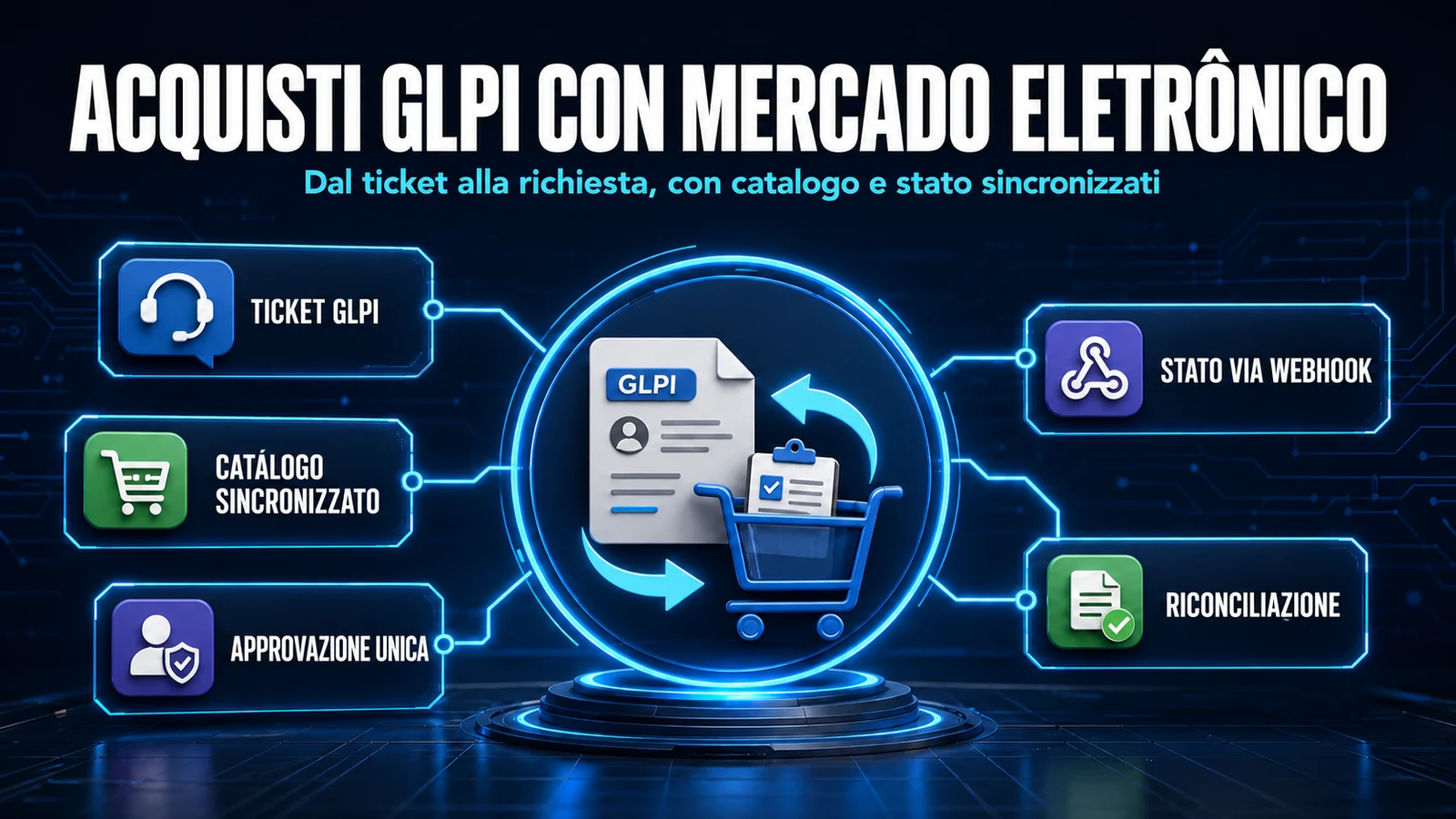 Mercado Eletronico in GLPI: richieste di acquisto direttamente dal ticket