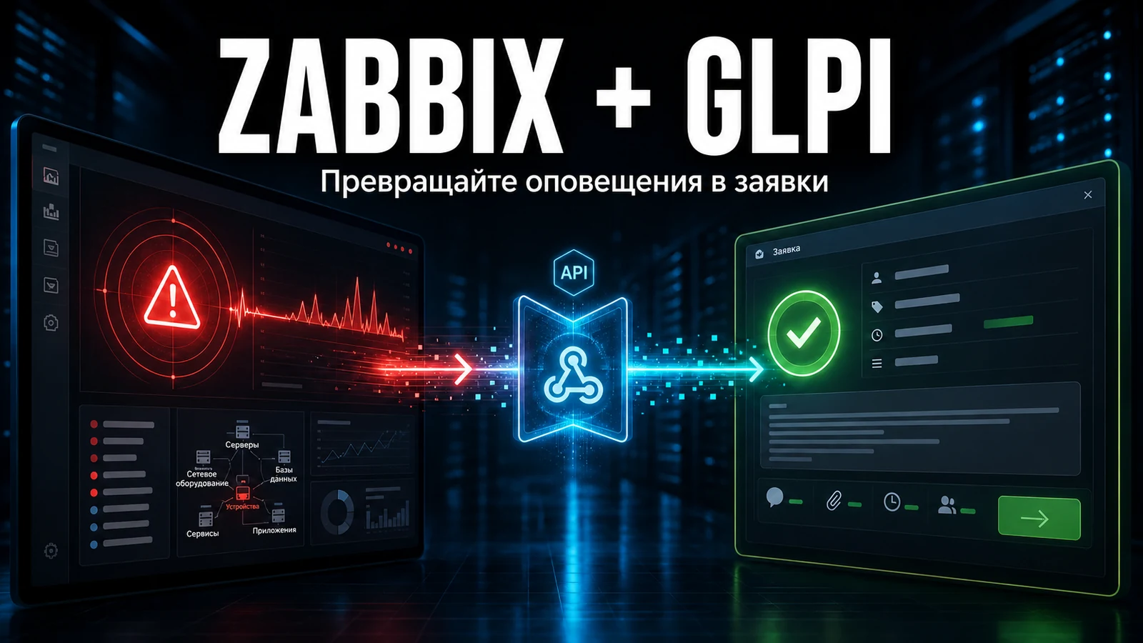Интеграция Zabbix + GLPI: автоматическое создание заявок