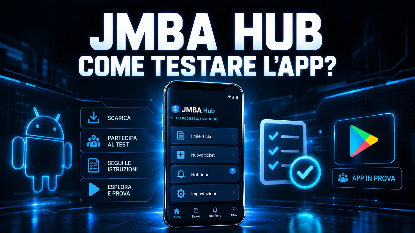 JMBA Hub: come testare l'app?