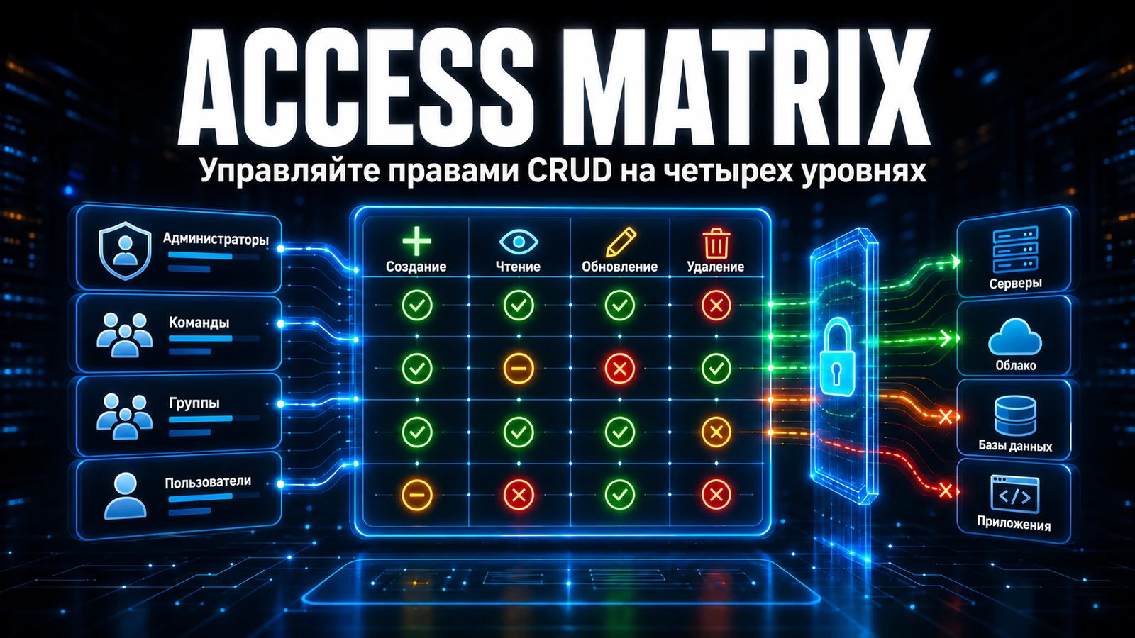 Контроль CRUD-прав на внешние системы в GLPI с Access Matrix