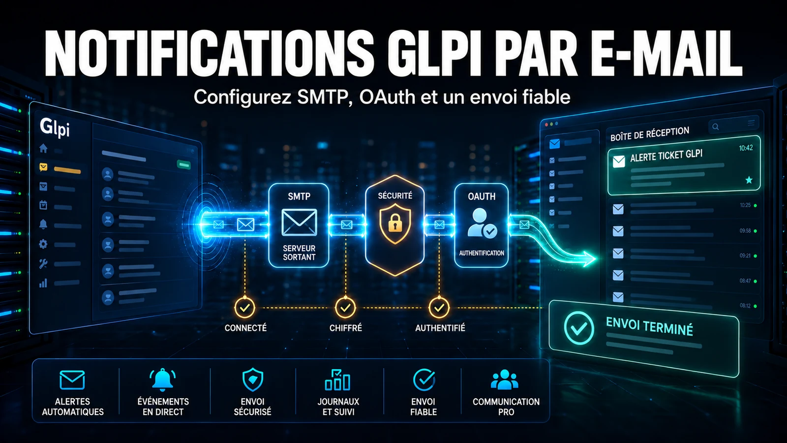 Notifications par Email dans GLPI : Guide Complet de Configuration