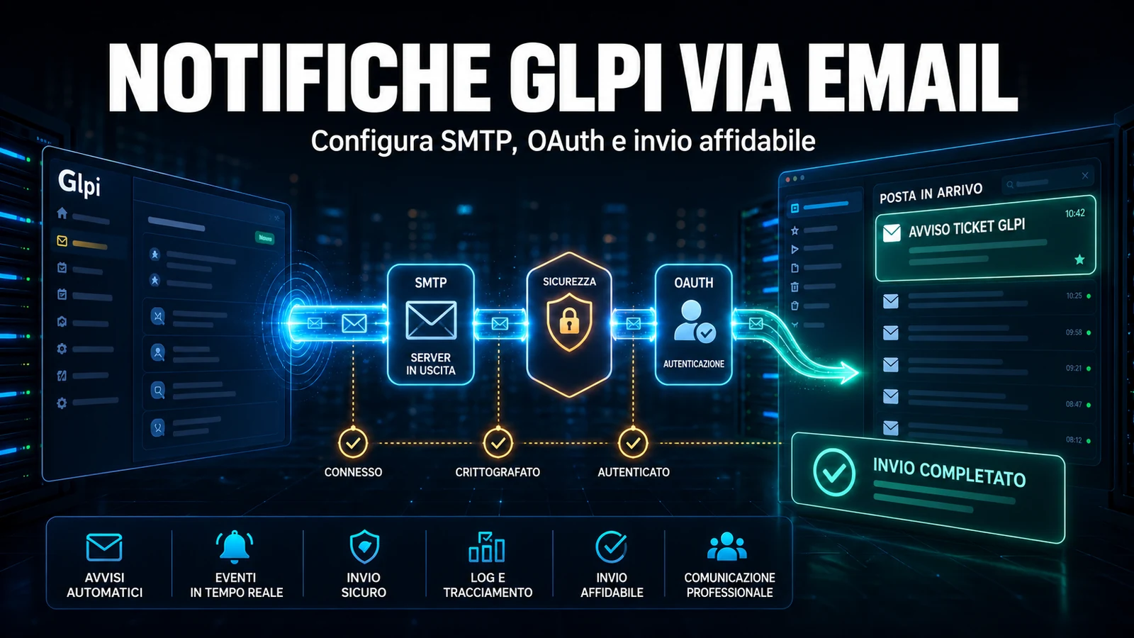 Notifiche Email di GLPI: Guida Completa alla Configurazione