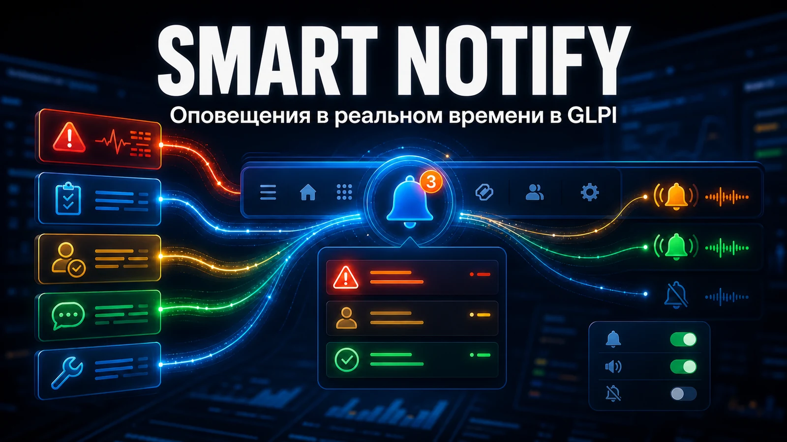 Уведомления в реальном времени в GLPI со Smart Notify