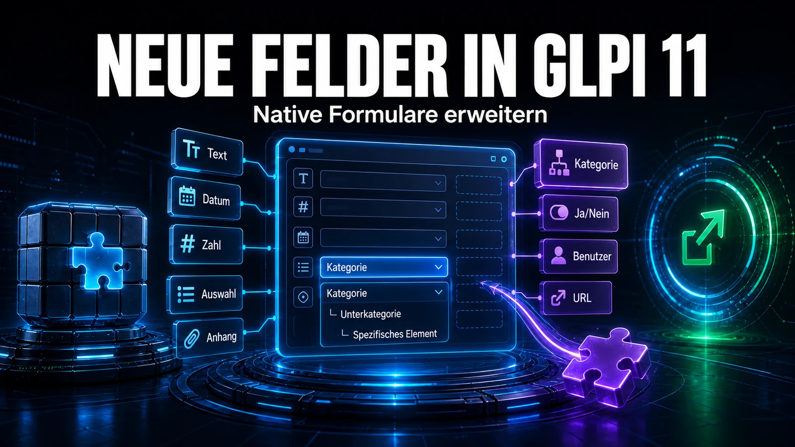 Neue Feldtypen für die nativen Formulare von GLPI 11