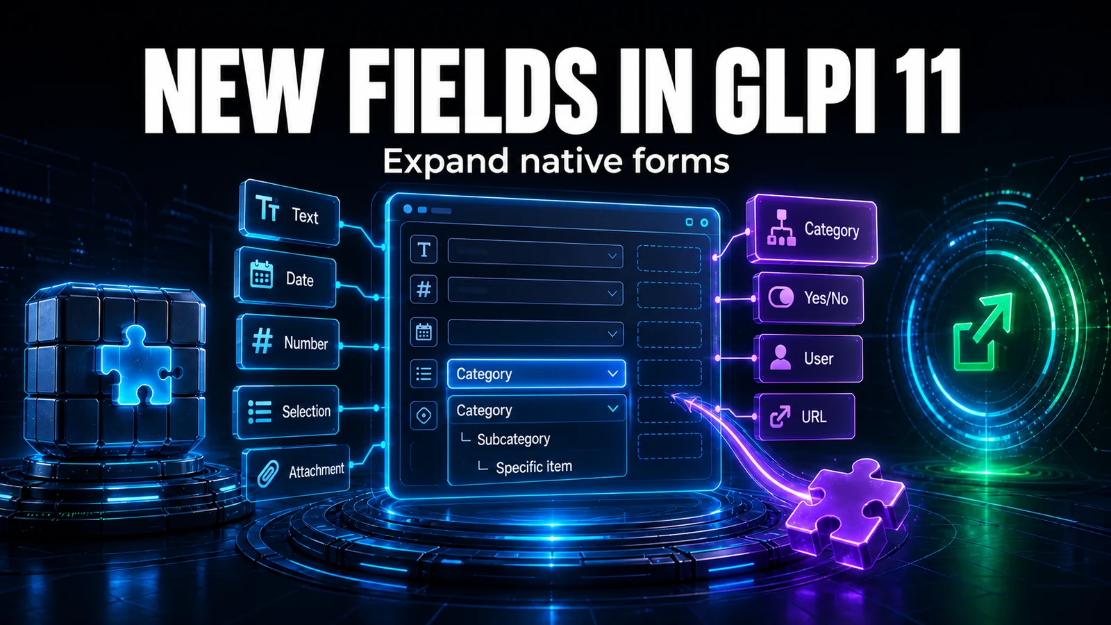 New field types for the native GLPI 11 forms