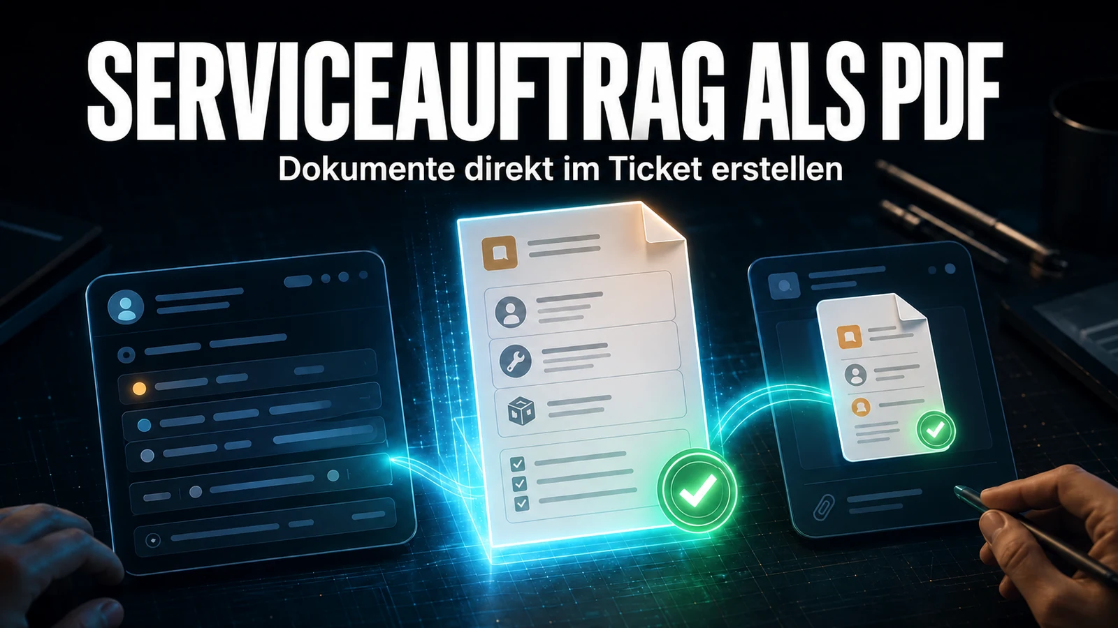 Serviceauftrag als PDF direkt im GLPI-Ticket erstellen