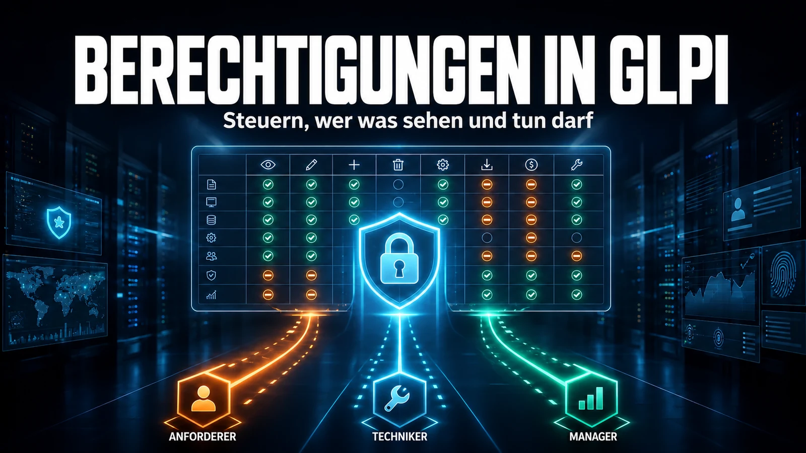 Profile und Berechtigungen in GLPI: Zugriffskontrolle in der Praxis