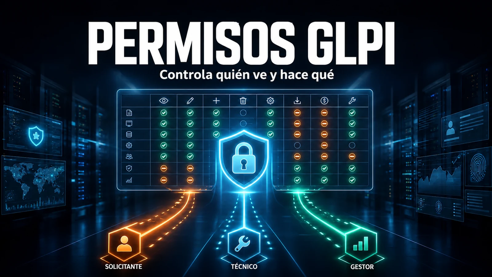 Perfiles y Permisos en GLPI: Control de Acceso en la Práctica