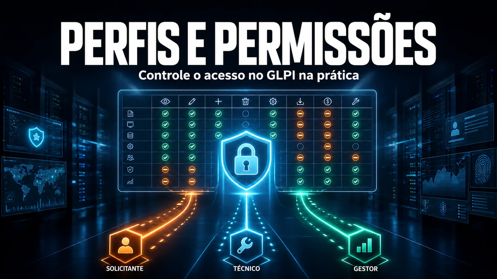 Perfis e Permissões no GLPI: Controlo de Acesso na Prática