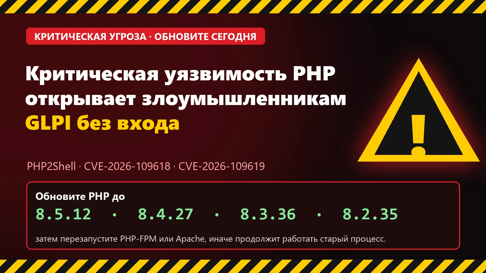 PHP2Shell: критическая уязвимость PHP ставит под угрозу GLPI. Полное руководство по проверке, исправлению и расследованию