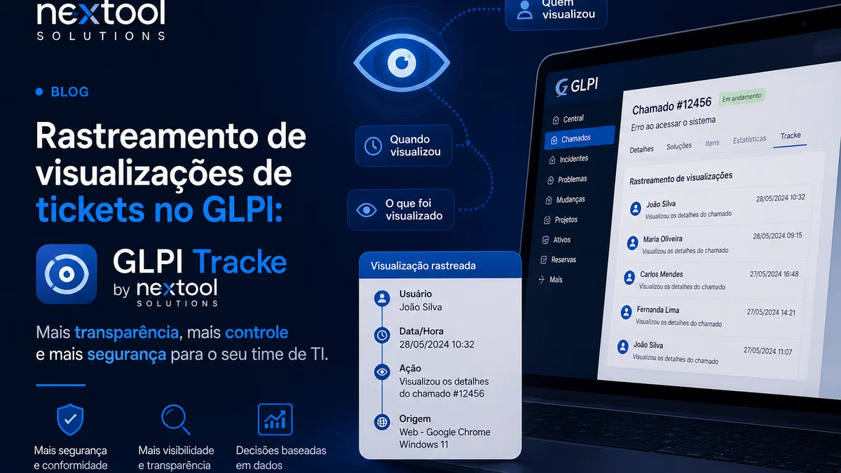 Rastreie quem visualizou cada ticket no GLPI com Ticket Tracker