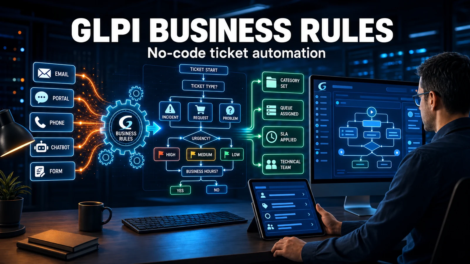 GLPI Business Rules: No-Code Automation