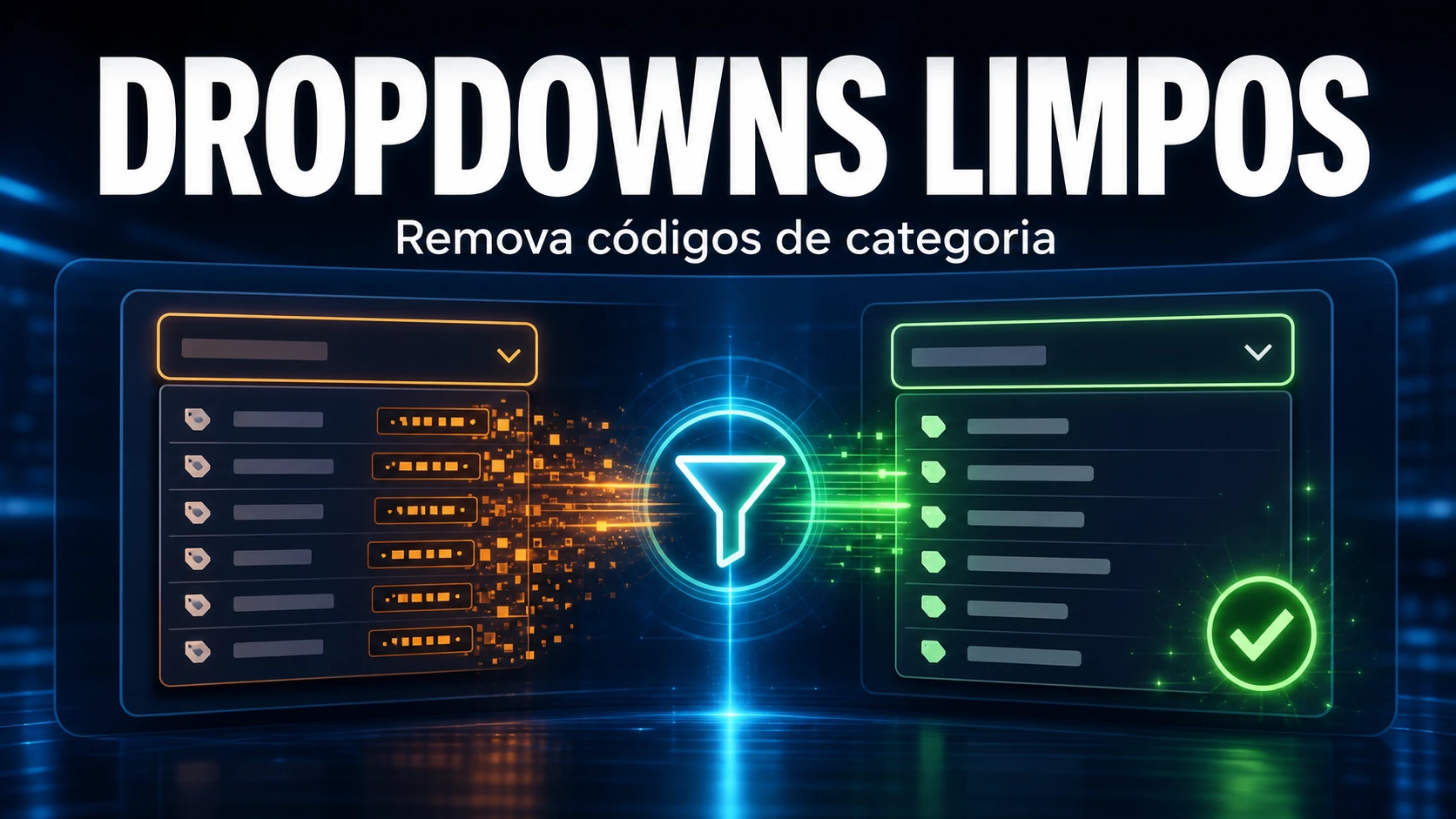 Como remover o código de categoria nos dropdowns do GLPI 11