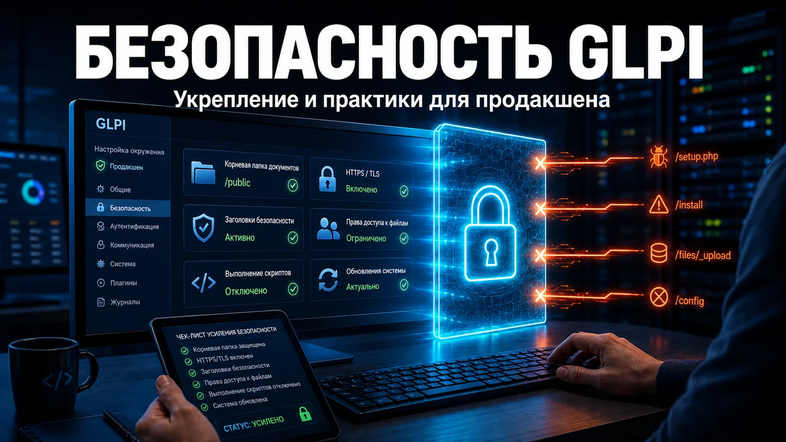 Безопасность GLPI: харденинг и лучшие практики