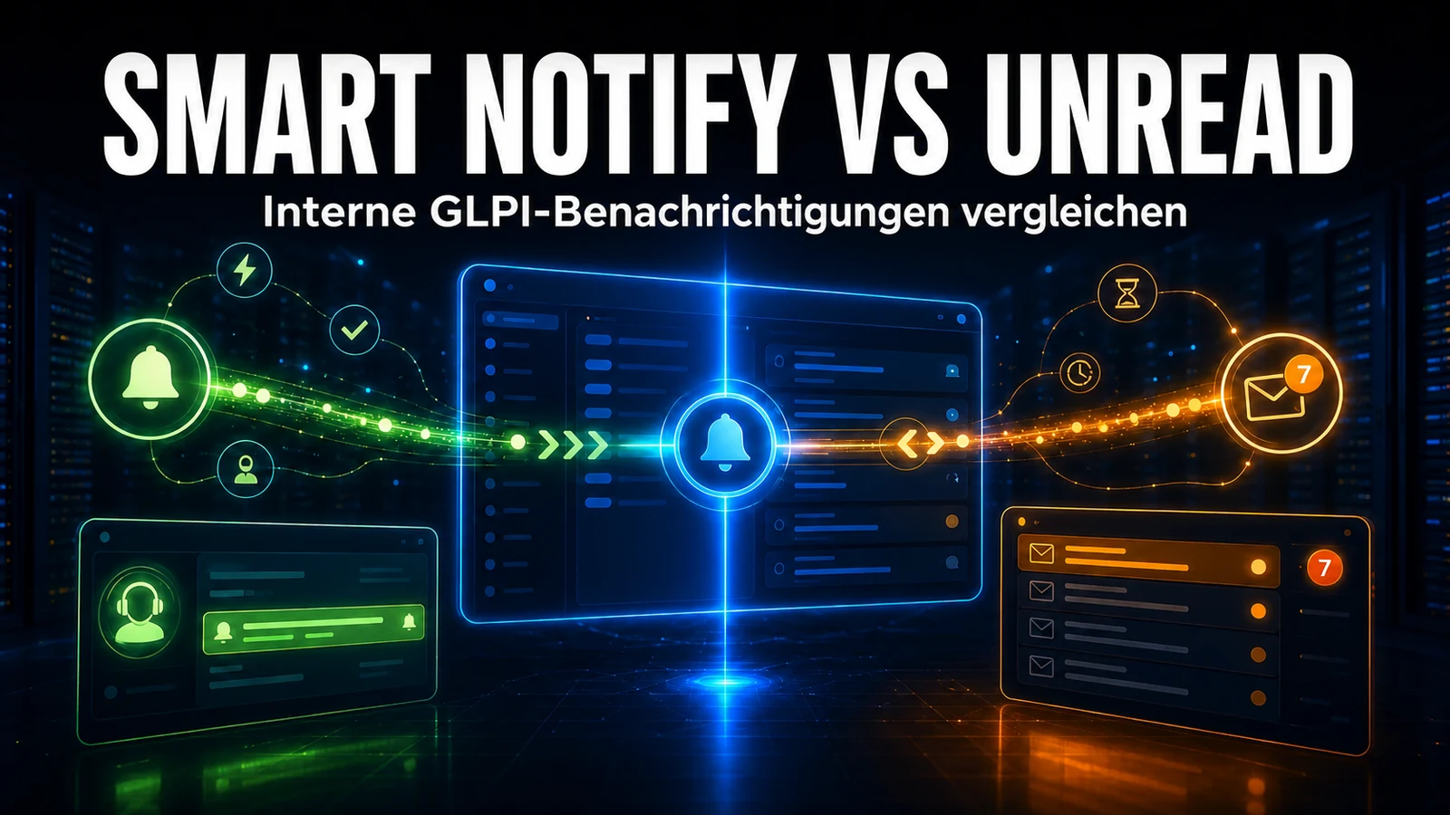 Smart Notify vs. Unread: Interne Benachrichtigungen in GLPI